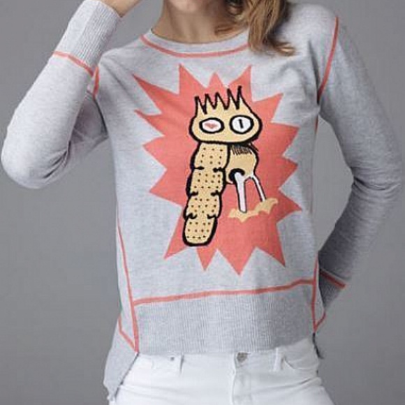 Lisa Todd Sweaters - Lisa Todd "Chicks Rule" Owl Cashmere Blend Sweater
